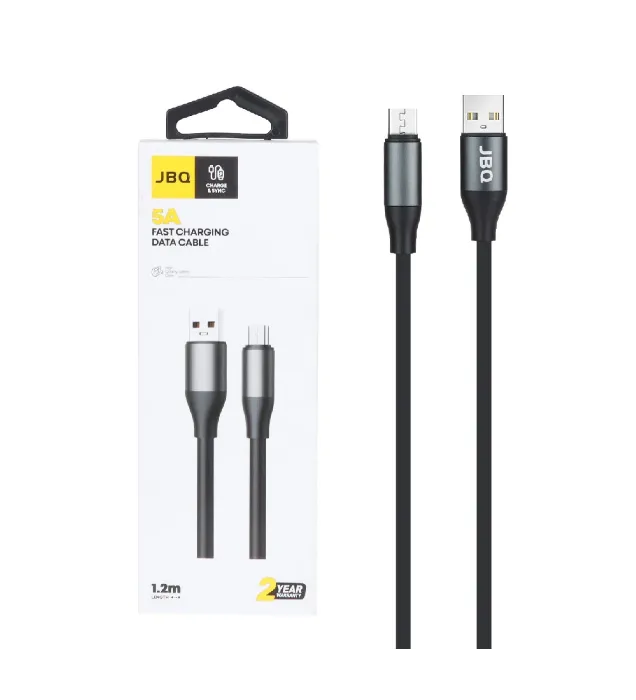 تصویر  کابل شارژ 1.2 متری فست اندروید جی بی کیو مدل CA-612