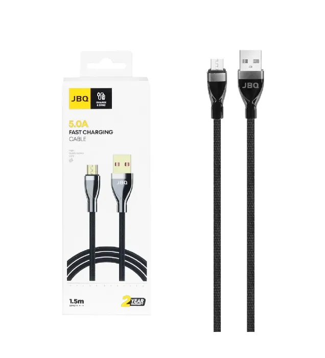 تصویر  کابل شارژ 1.5 متری فست اندروید جی بی کیو مدل CA-504
