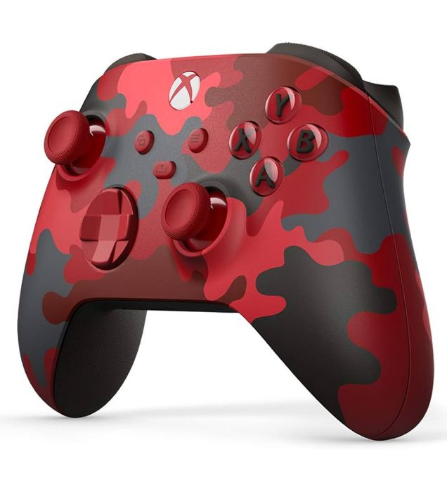 تصویر  دسته بازی (کنترلر) کنسول مایکروسافت ایکس باکس مناسب Xbox Series S-X - قرمز ارتشی (کامو ادیشن)