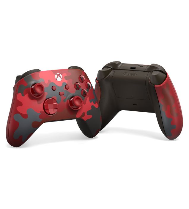 تصویر  دسته بازی (کنترلر) کنسول مایکروسافت ایکس باکس مناسب Xbox Series S-X - قرمز ارتشی (کامو ادیشن)