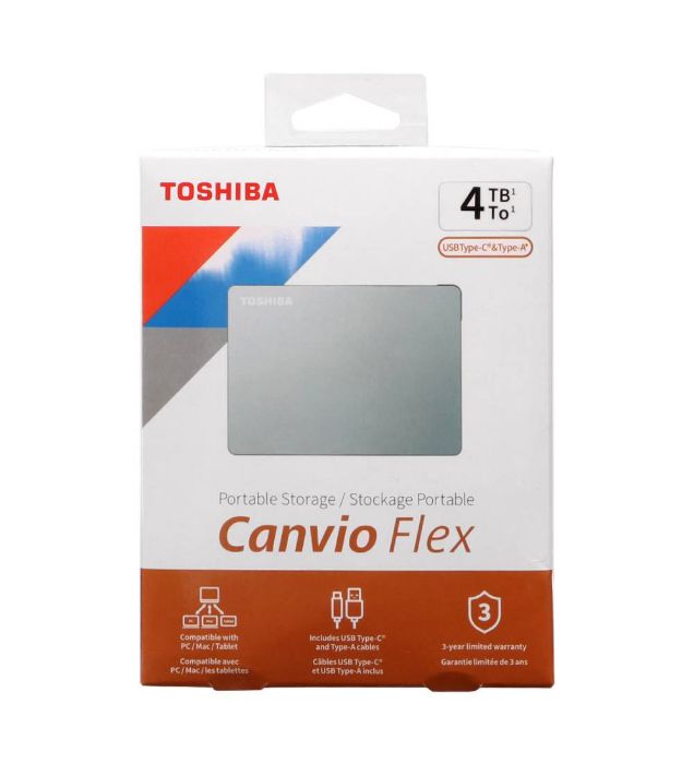 تصویر  هارد اکسترنال توشیبا مدل Canvio Flex ظرفیت 4 ترابایت