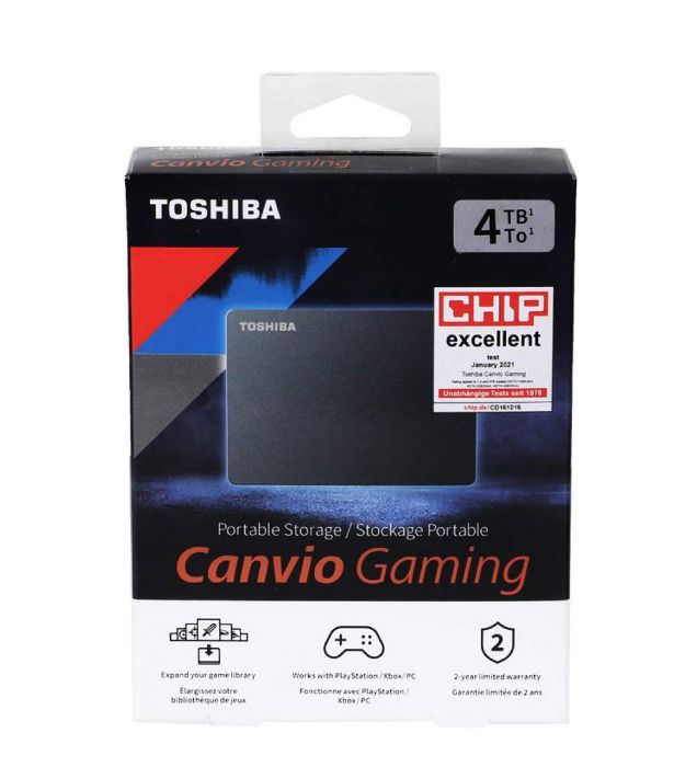 تصویر  هارد اکسترنال توشیبا مدل Canvio Gaming ظرفیت 4 ترابایت