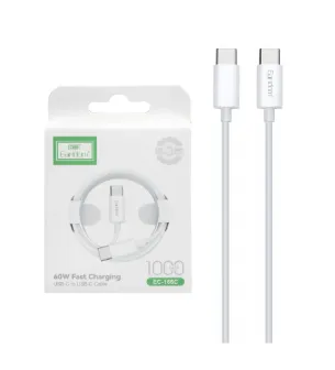 تصویر  کابل شارژ فست ارلدام Type-C to Type-C مدل EC-166C