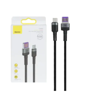 تصویر  کابل شارژ فست Type-C بیسوس مدل CATKLF-PG1