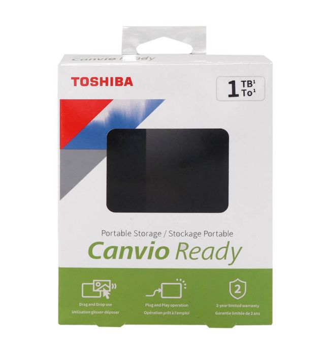 تصویر  هارد اکسترنال توشیبا مدل Canvio Ready ظرفیت 1 ترابایت