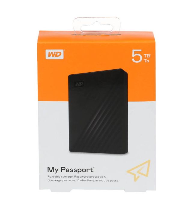 تصویر  هارد اکسترنال وسترن دیجیتال مدل My Passport ظرفیت 5 ترابایت