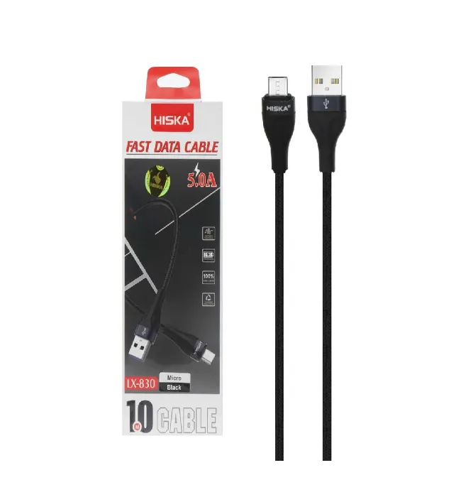 تصویر  کابل شارژ فست اندروید هیسکا مدل LX-830