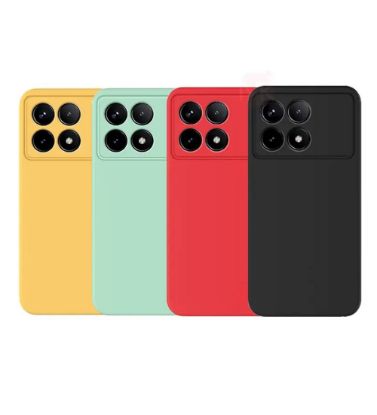 تصویر  قاب گوشی شیائومی Poco X6 Pro مدل سیلیکونی محافظ لنزدار