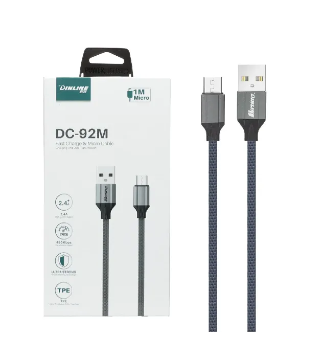 تصویر  کابل شارژ فست دینلاین اندروید مدل DC-92M