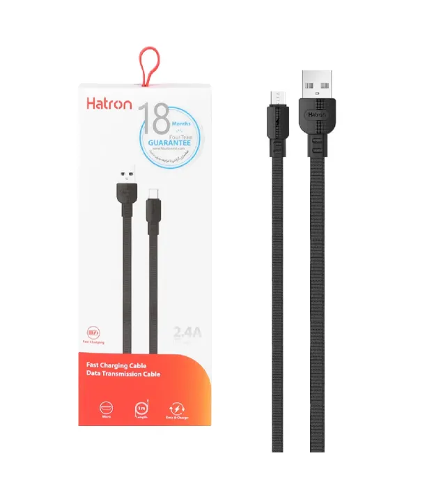 تصویر  کابل شارژ فست اندروید هترون مدل HC138M