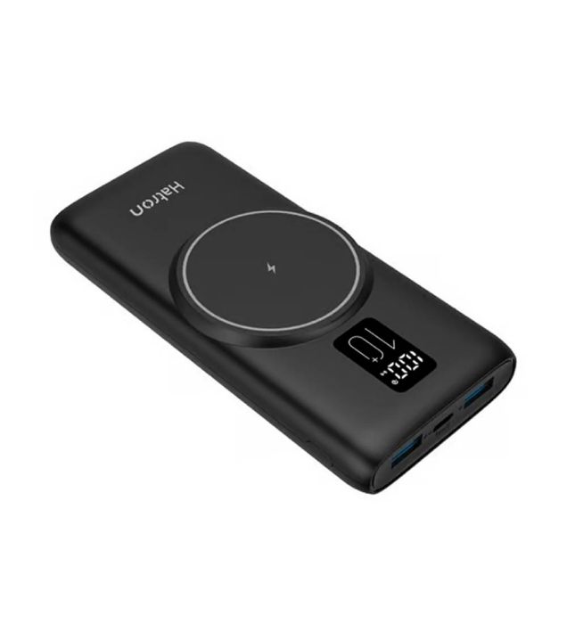 تصویر  پاوربانک هترون مدل HPB1090PQW 22.5W ظرفیت 10000 میلی آمپر ساعت