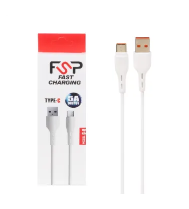تصویر  کابل شارژ فست Type-C اف اس پی مدل C-8