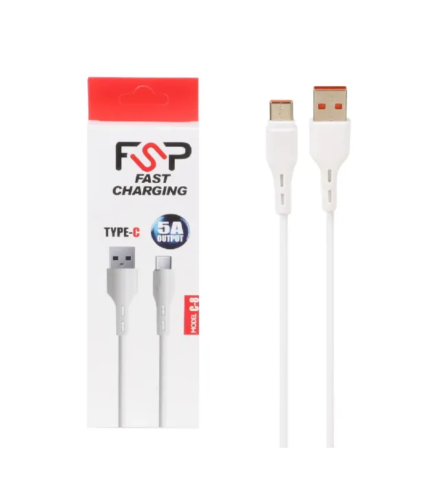 تصویر  کابل شارژ فست Type-C اف اس پی مدل C-8