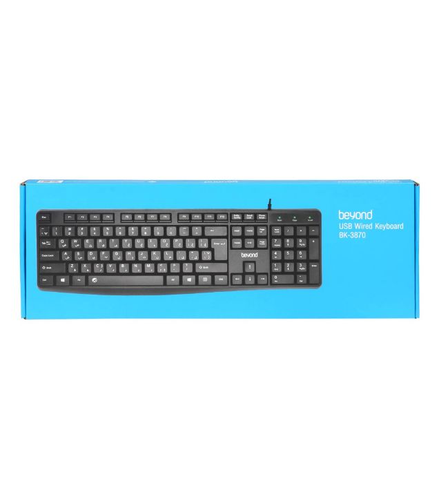 تصویر  کیبورد با سیم بیاند مدل BK-3870