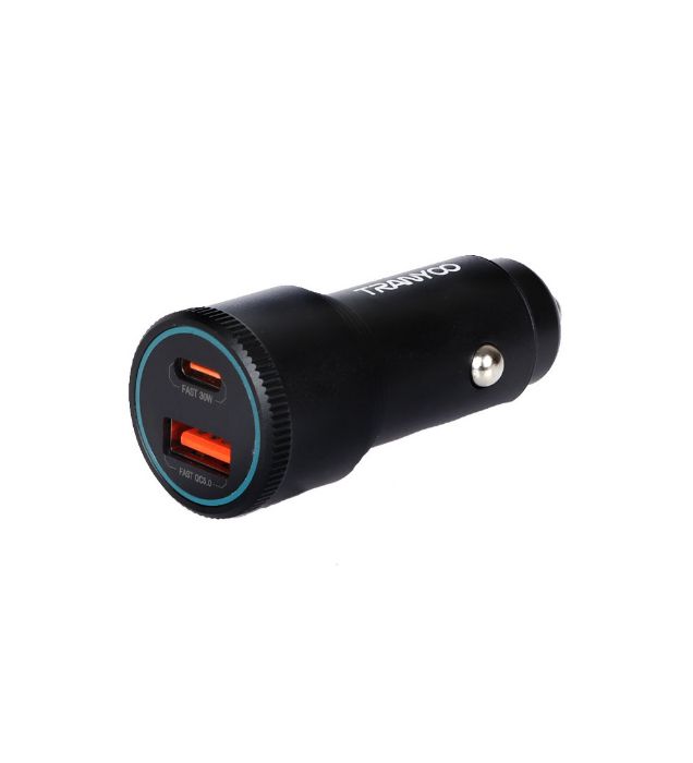 تصویر  شارژر فندکی ترانیو مدل T-C22 توان 48 وات