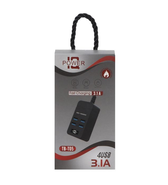 تصویر  هاب 4 پورت پاور ای کیو مدل TB-T05