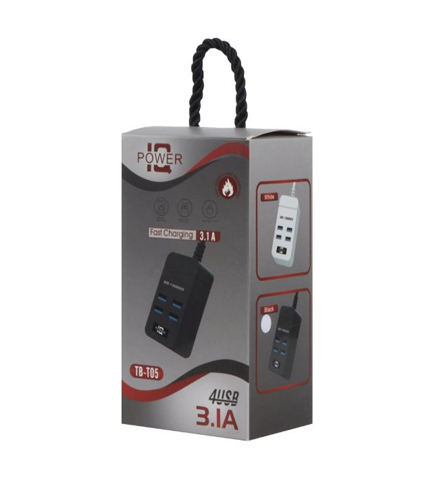 تصویر  هاب 4 پورت پاور ای کیو مدل TB-T05