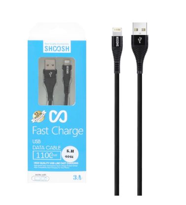 تصویر  کابل شارژ 1.1 متری فست شارژ آیفون شوش مدل SH406i