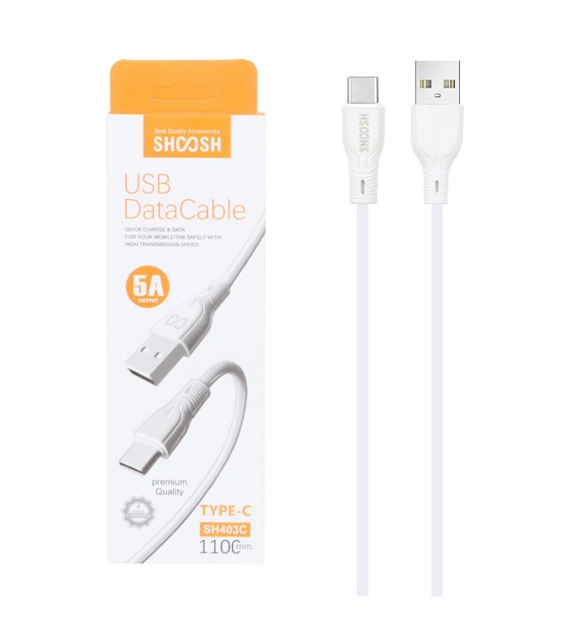 تصویر  کابل شارژ 1.1 متری فست شارژ Type-C شوش مدل SH403C