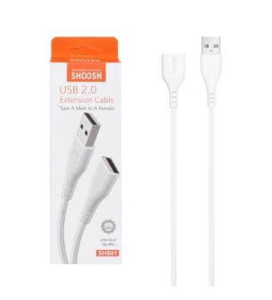 تصویر  کابل افزایش طول 50 سانتی USB2.0 شوش مدل SH501