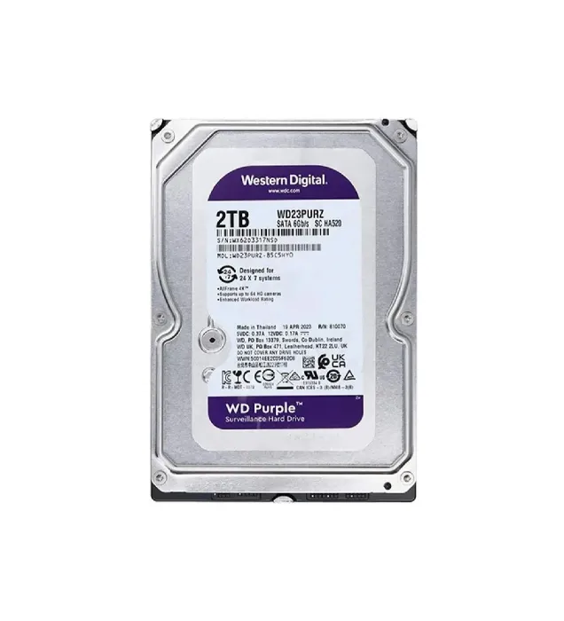 تصویر  هارد دیسک اینترنال وسترن دیجیتال مدل WD23PURZ ظرفیت 2 ترابایت