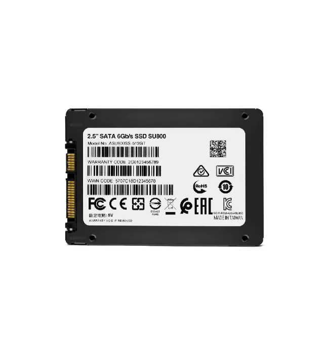 تصویر  هارد SSD اینترنال دیتا مدل SU800 ظرفیت 256 گیگابایت