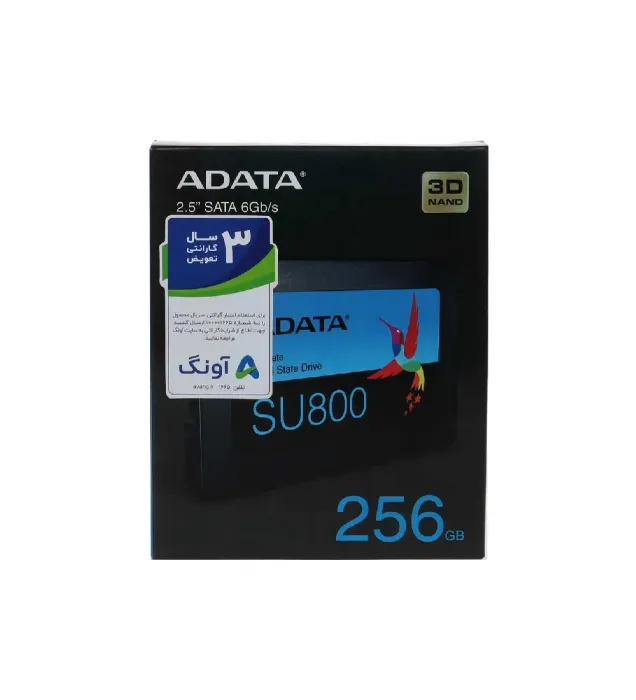 تصویر  هارد SSD اینترنال دیتا مدل SU800 ظرفیت 256 گیگابایت
