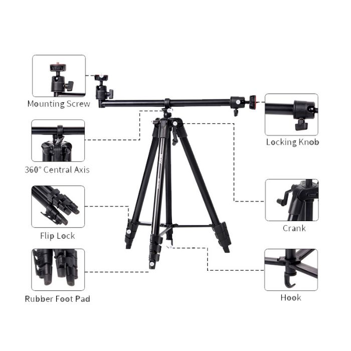 تصویر  سه پایه دوربین عکاسی جیماری مدل KP-2207