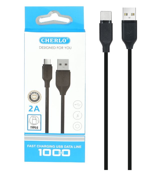 تصویر  کابل شارژ شرلو Type-C مدل CH-TC01