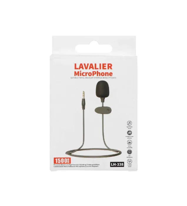 تصویر  میکروفون یقه ای Lavalier مدل LH-338
