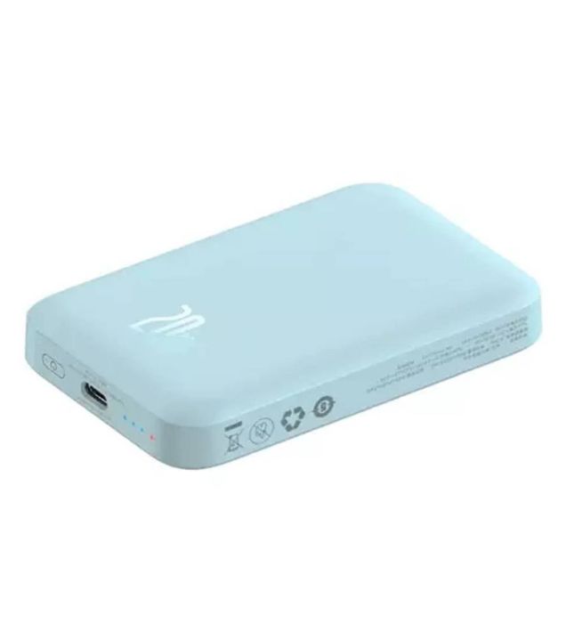 تصویر  پاوربانک باسئوس مدل Magnetic Mini Wireless PPCX1300 20W ظرفیت 6000 میلی آمپر ساعت