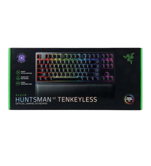 تصویر  کیبورد گیمینگ ریزر مدل Huntsman V2 Tenkeyless