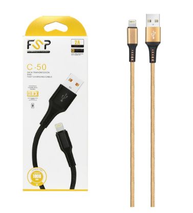 تصویر  کابل شارژ آیفون اف اس پی مدل C-50
