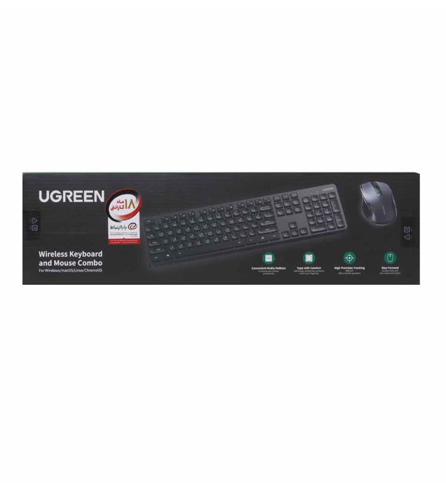 تصویر  کیبورد و ماوس بی سیم یوگرین مدل MK006-15659