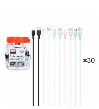 تصویر  کابل شارژ ایکس اُ اندروید مدل NB212 (بسته 30 عدی)