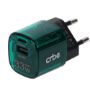 تصویر  شارژر دیواری کربی 33 وات مدل CR-R102 GaN (دو پورت)