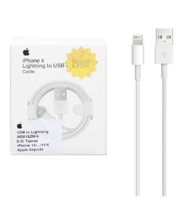 تصویر  کابل شارژ آیفون X مدل MD818ZM/A 8IC Taiwan