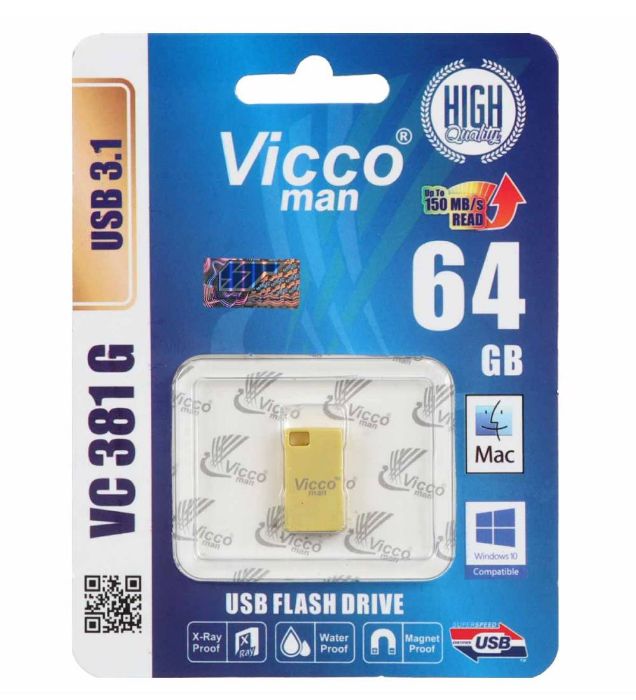 تصویر  فلش مموری ویکومن مدل VC381 G ظرفیت 64 گیگابایت
