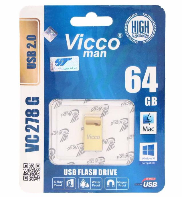 تصویر  فلش مموری ویکومن مدل VC278 G ظرفیت 64 گیگابایت