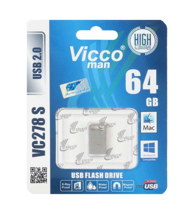 تصویر  فلش مموری ویکومن مدل VC278 S USB 2.0 ظرفیت 64 گیگابایت