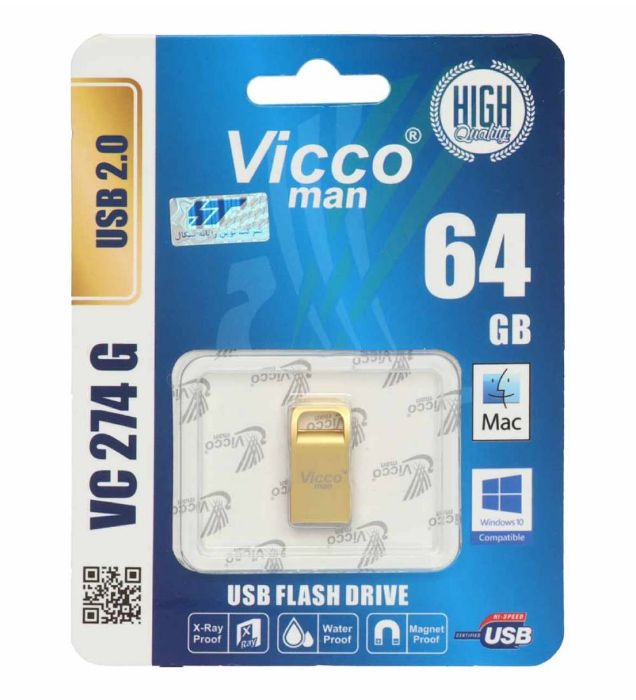 تصویر  فلش مموری ویکومن مدل VC274 G USB 2.0 ظرفیت 64 گیگابایت