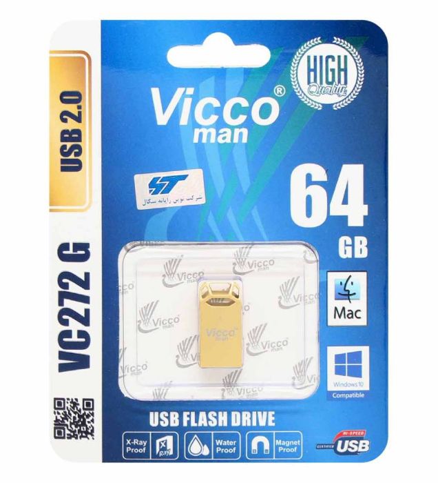 تصویر  فلش مموری ویکومن مدل VC272 G ظرفیت 64 گیگابایت