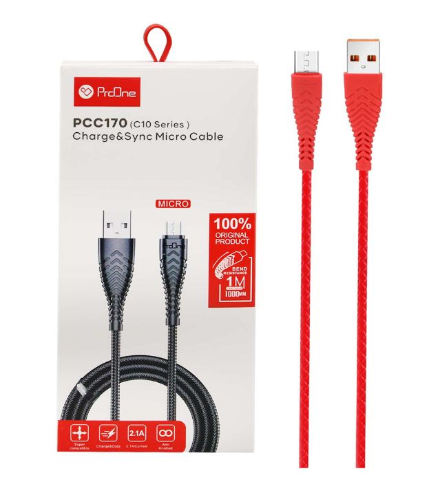 تصویر  کابل شارژ فست اندروید پرووان مدل PCC170(C10)