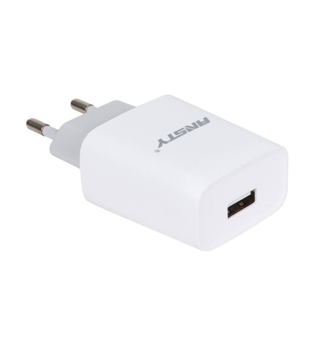 تصویر  شارژر دیواری انتسی 12 وات مدل C-011-I با کابل شارژ آیفون