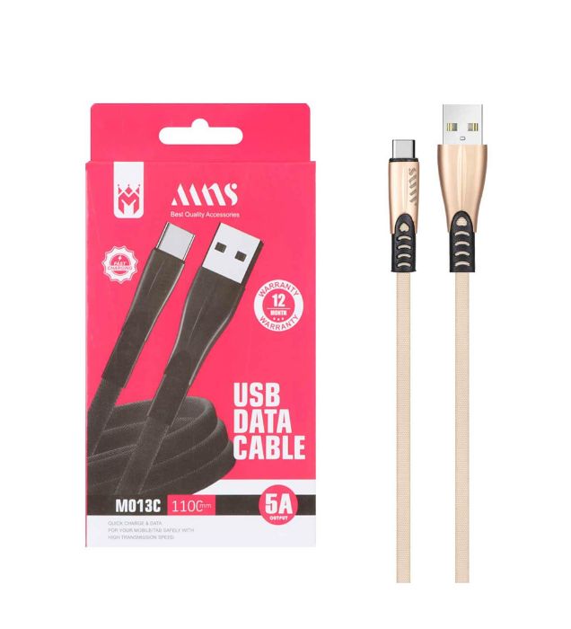 تصویر  کابل شارژ فست تایپ سی ام ان اس مدل M013C طول 1.1 متر