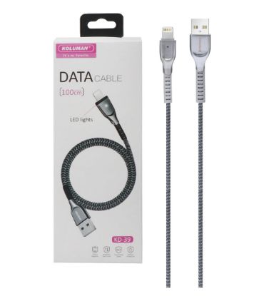 تصویر  کابل شارژ آیفون کلومن مدل KD-39