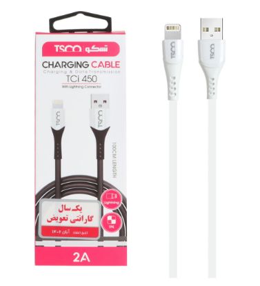 تصویر  کابل شارژ تسکو آیفون مدل TCI 450