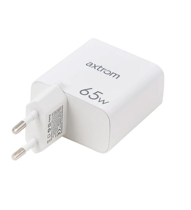 تصویر  شارژر دیواری 65 وات اکستروم مدل AWC65WPQ-W