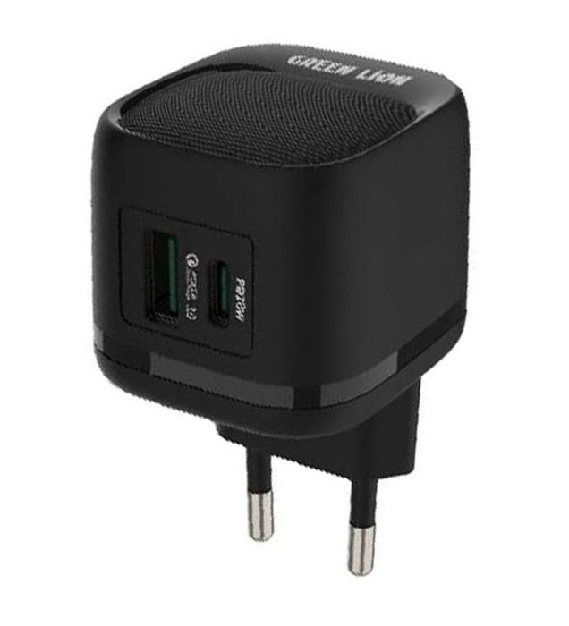 تصویر  شارژر دیواری فست دو پورت 20 وات گرین لاین مدل GNPDQ2EUWCBK