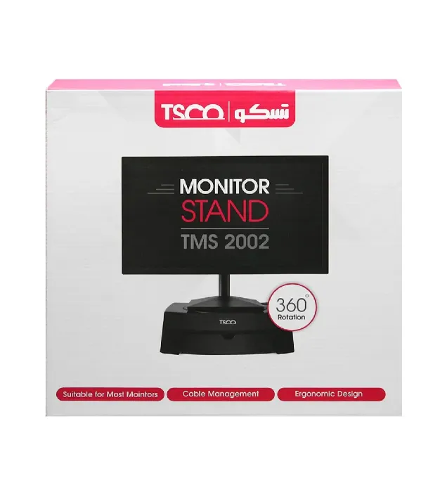 تصویر  پایه نگهدارنده مانیتور (زیر مانیتوری) تسکو مدل TMS 2002 کشودار با قابلیت چرخش 360 درجه
